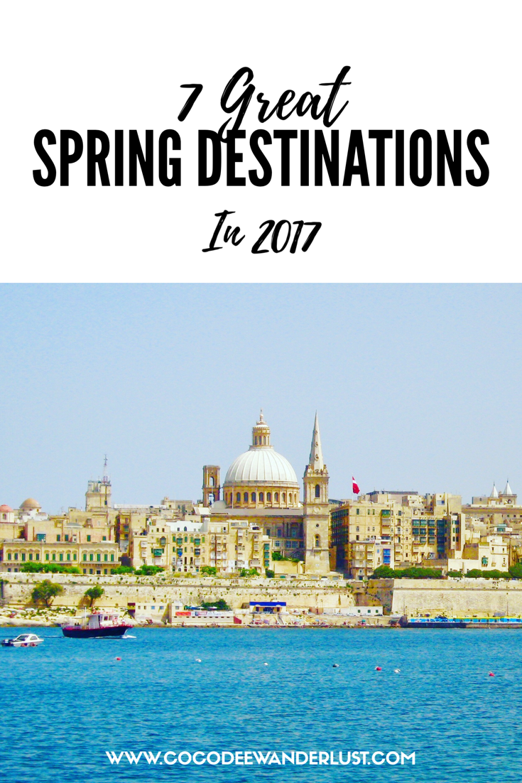 Pinterest 7 Great Spring Destinations in 2017